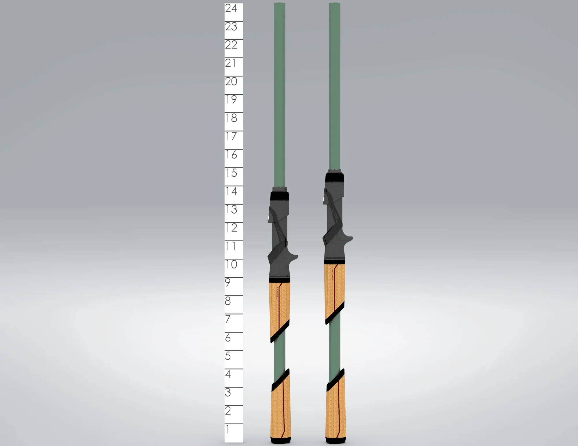 MOJO BASS GLASS TRIGON CASTING RODS - Image 3