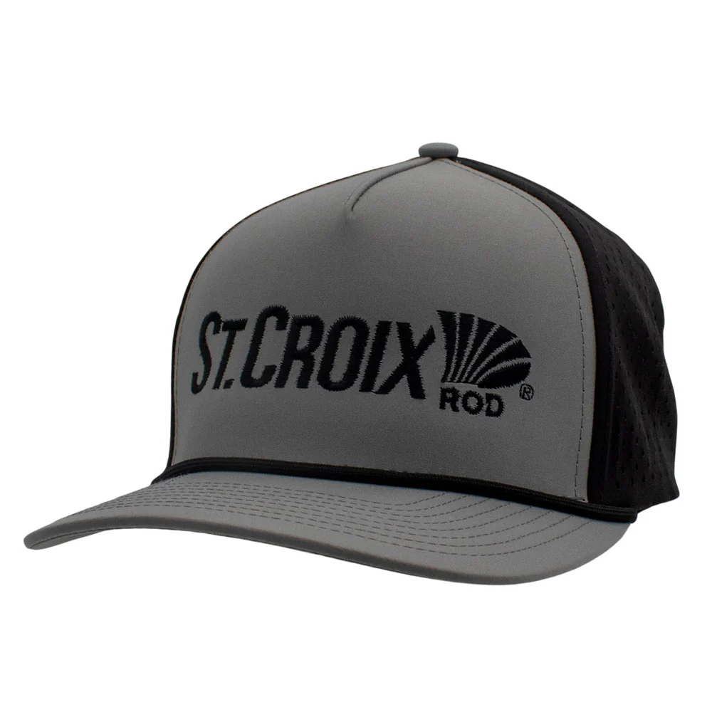 St. Croix 1010 Grey/Black 5 Panel Rope Snapback