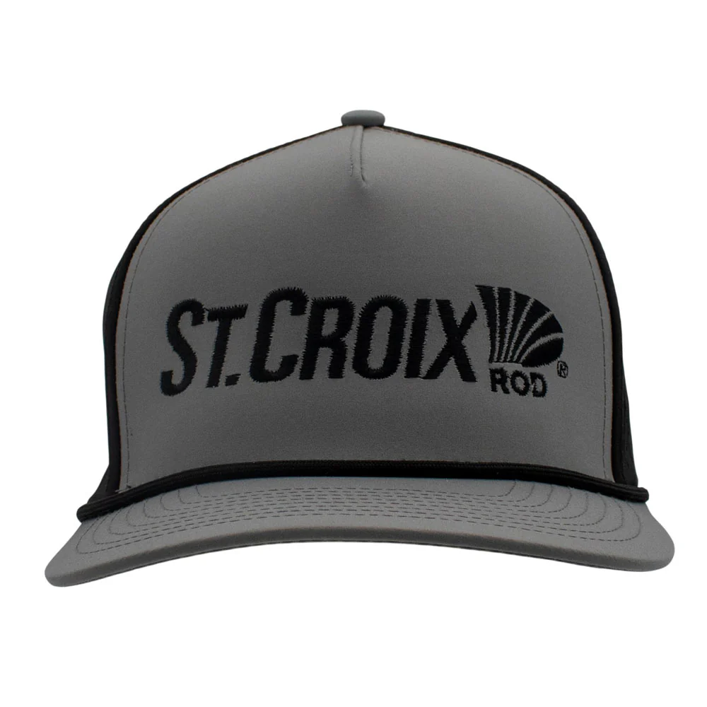 St. Croix 1010 Grey/Black 5 Panel Rope Snapback - Image 2