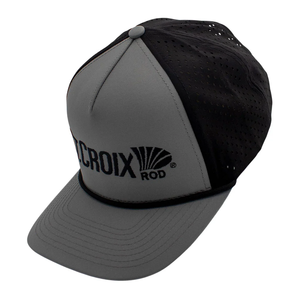 St. Croix 1010 Grey/Black 5 Panel Rope Snapback - Image 3