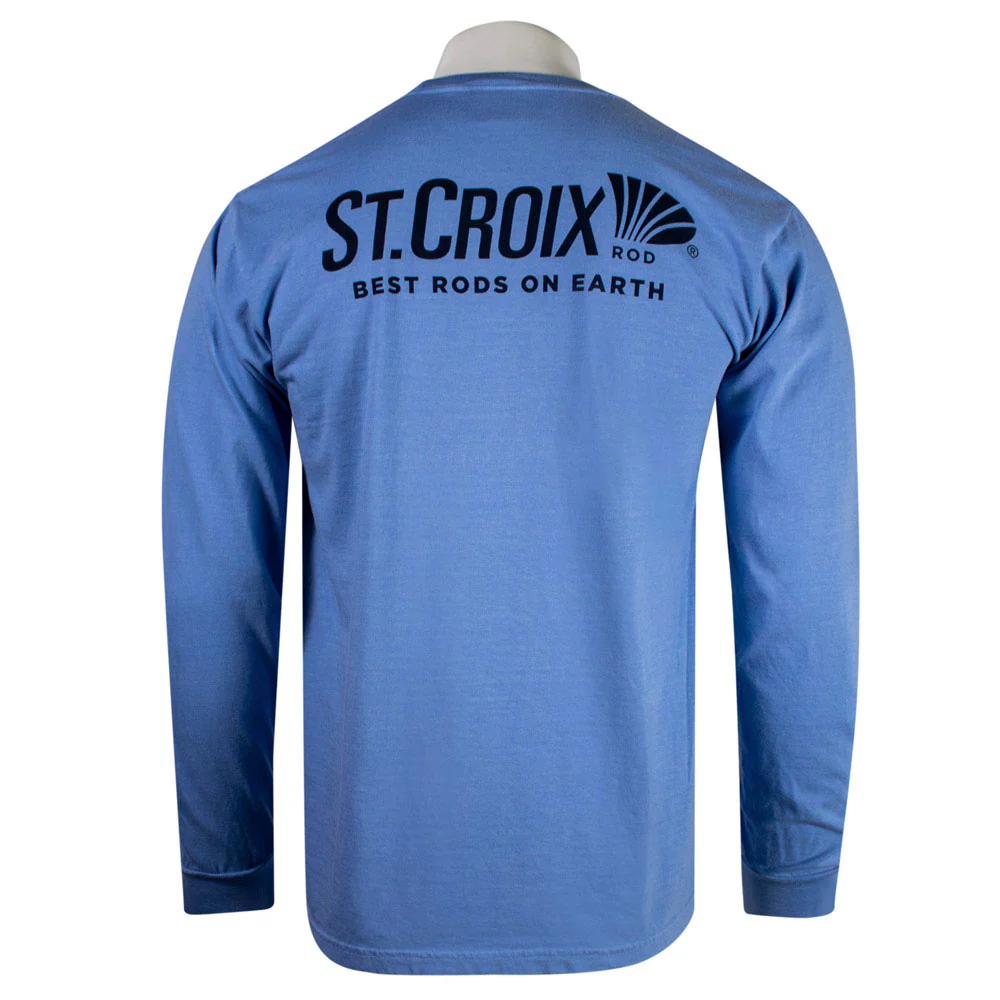 St. Croix Washed Denim Comfort Colors Long Sleeve - Image 3